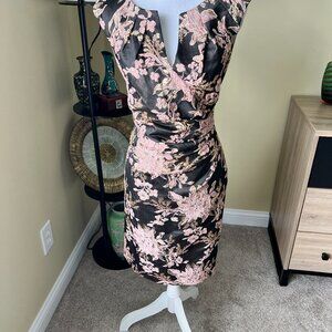 Adrianna Papell Deco Wrap Formal Dress